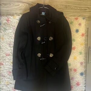 Black Toggle Coat